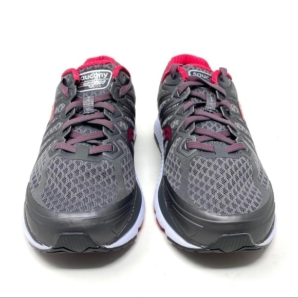Saucony Echelon 6 grey pink running shoes - Picture 3 of 8